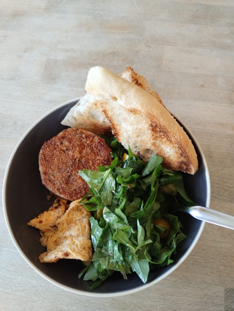 Ein Essen aus Kühlschrankresten